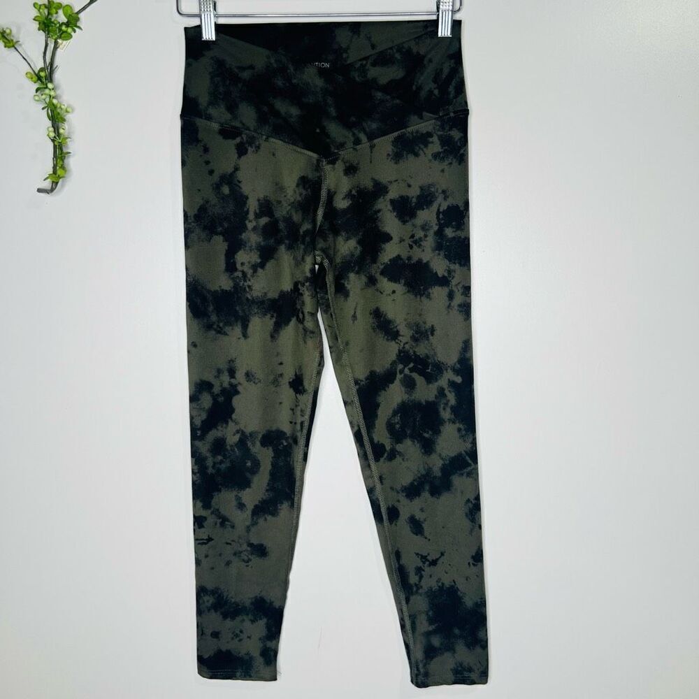 Evolution and Creation EVCR Tie Dye Black Green/Brown Camo Pants Crop